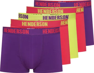 Produktbild von Henderson Bokser-Shorts im 5er-Pack aus Baumwolle und Elasthan – Bequeme Herrenunterwäsche für höchsten Tragekomfort, ideal für den täglichen Gebrauch und sportliche Aktivitäten.
