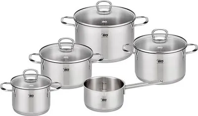 Image de ELO Jaspis Set de 5 pots, acier inoxydable ELO 90835