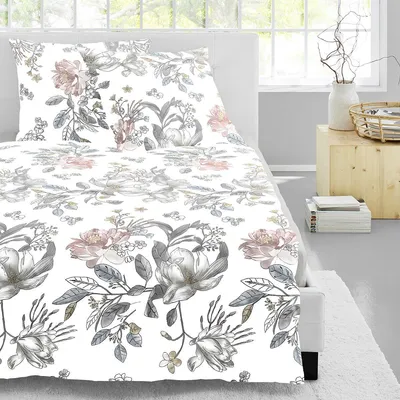 Produktbild von Irisette Mako-Satin Bettwäsche Nova Melbourne weiß 155x220 cm + 80x80 cm