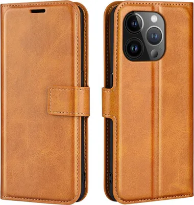 Produktbild von iPhone 15 Pro Max Hülle - Coverup Deluxe Klapphülle - Braun