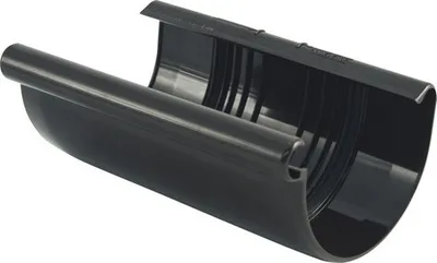 Produktbild von Marley Rinnenverbinder Kunststoff halbrund Schokoladenbraun RAL 8017 NW 150 mm