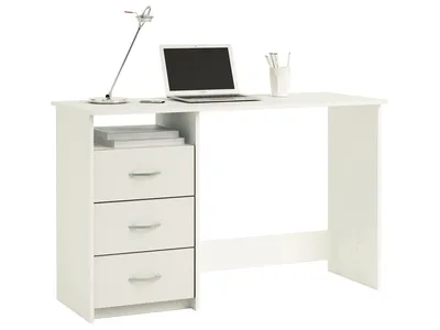 Immagine prodotto di Scrivanie ARISTOTEL, bianche, 123x50,1x76,5 cm