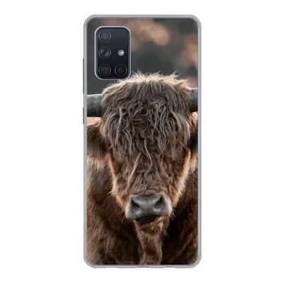 Produktbild von MuchoWow® Handyhülle Schutzhülle Hülle für Samsung Galaxy A51 5G Schottischer Highlander - Mantel - Porträt Silikon Softcase Handy Hülle - Abbildung