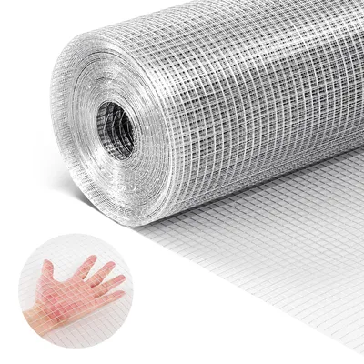 Image de VEVOR, treillis métallique à mailles fines, 1,8 x 30,4 m, fil d'acier φ0,912 mm, maille 12,7 x 12,7 mm, galvanisé à chaud, rouleau de treillis, fil pour volières, fil pour lapins, fil pour poulets, fil pour lapins, pour cages d'oiseaux