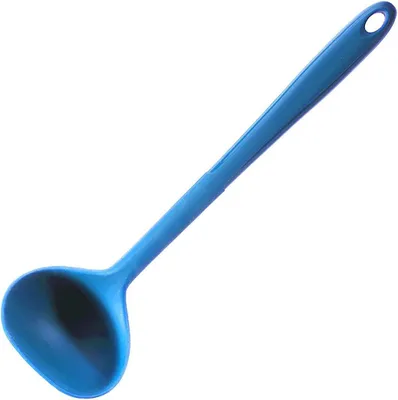 Produktbild von Kochblume Schöpfkelle L blau Silikon, Edelstahl 22016.08
