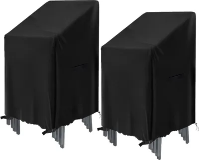 Produktbild von Schutzhülle für Gartenstühle 2er Set 72*72*120cm Wasserdicht Winterfest Oxford Stoff