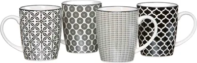 Immagine prodotto di Ritzenhoff & Breker Takeo, Set, 0,35 l, Nero, Bianco, Vetroceramica, Tazza, Universale
