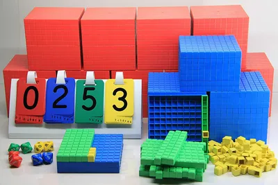 Produktbild von Dezimalrechensatz für die Klasse (198 Teile aus RE-Plastic°) - im Karton