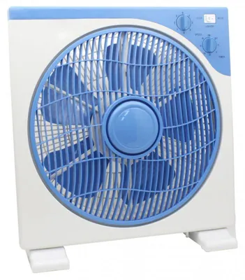Obrázok produktu pre Boxový ventilátor Rosberg R51760C12, 40 W, 3 rýchlosti, časovač 60 min, modrý/biely