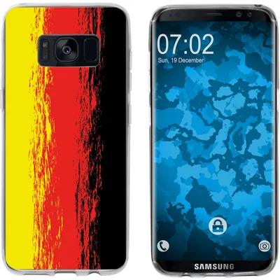 Produktbild von PhoneNatic Case kompatibel mit Samsung Galaxy S8 Silikon-Hülle WM Deutschland M6