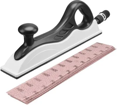 Productafbeelding van Handschuurmachine met afzuiging en 5 net-schuurstrips - 400 x 70 mm