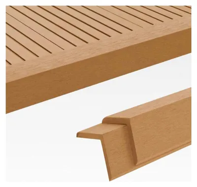 Produktbild von Winkelleisten für Terrassenabschluss 5 STK. WPC L-Profile 170 x 4,5 x 4,5 cm Farbauswahl