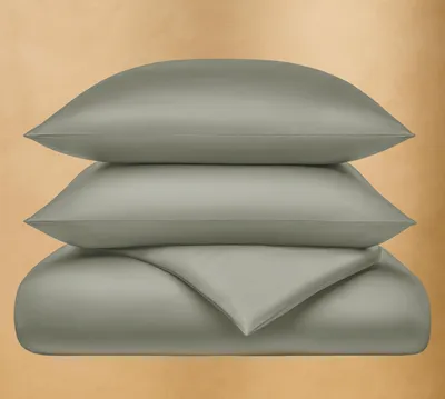 Productafbeelding van Satijnen Beddengoedset, 200 x 200 cm, Groen