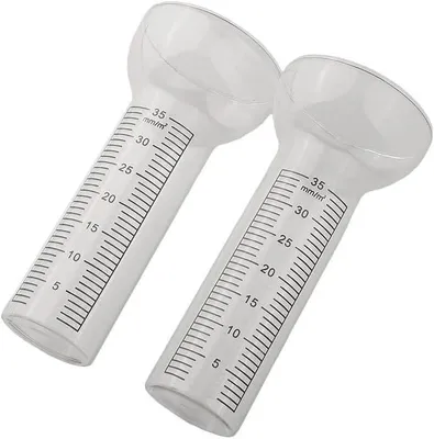 Image de Verre de remplacement résistant à l'eau pour pluviomètre, échelle maximale de 35 mm, lot de 2