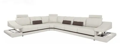 Immagine prodotto di Divani Design Divano ad angolo Letto a L funzioni tessili divano letto in pelle divani