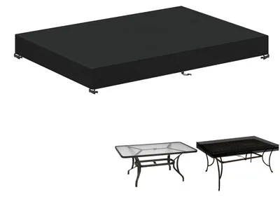 Productafbeelding van Tuintafelbeschermer, waterdicht, 160x90x15 cm, gemaakt van 420D Oxford-stof, windbestendig