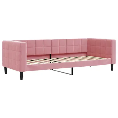 Produktbild von VidaXL 354004, Sofabett, Pink, Schaum, Metall, Polyester, Polywood, Holz, 2230 mm, 900 mm