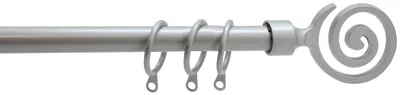 Immagine prodotto di Scorritenda estensibile in acciaio Etnic BRIXO - Da 71 a 122 cm. DarkGray