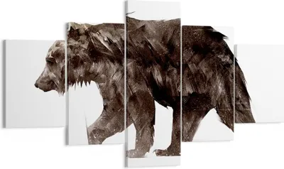 Produktbild von Bild auf Leinwand - Leinwandbild - Tier Abstraktion - 125x70cm - Wand Bild - Wanddeko - Wandbilder - Leinwanddruck - Bilder - Kunstdruck - Wanddekoration - Leinwand bilder - Wandkunst - EA125x70-3975