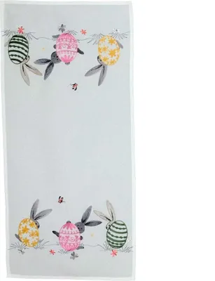 Produktbild von Tischläufer DENISE Ostern Osterhasen Ostereier Polyester 40 x 85 cm