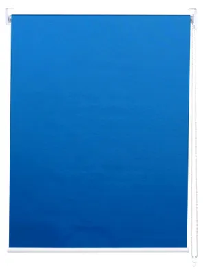 Produktbild von Fensterrollo Seitenzugrollo Jalousie, 110x160cm Sonnenschutz Verdunkelung Blickdicht - blau