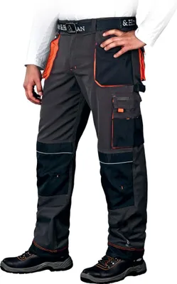 Produktbild von Arbeitshose schwarz/orange in versch. Größen 60