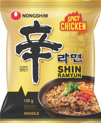Produktbild von Nongshim Shin Ramyun Spicy Chicken Instant Nudeln 1 pack 120g noodles
