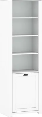 Image de Bibliothèque Mons 63x40x199cm Alaska blanc mat MDF