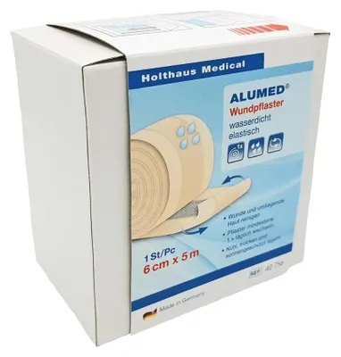 Obrázok produktu pre Holthaus Alumed® náplasti na rany, 6 cm x 5 m | balenie (1 ks)