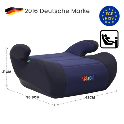 Produktbild von YALION Kindersitzerhöhung Sitzerhöhung Auto Kinder Kinderautositze- Kindersitz Gruppe für Kinder von 125-150CM(ca.6-10Jahren), 3-Punkt-Gurt, ECE R129