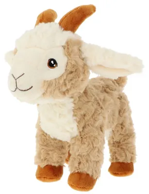 Produktbild von Keel Toys Plusch Zwergziege - Pluschtier - braun - 20 cm - kuschelig Zwergziege