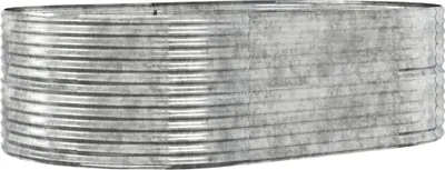 Obrázek produktu pro vidaXL Zvýšená postel stříbrná 212x140x68 cm Pozinkovaná ocel
