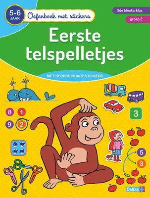 Productafbeelding van Deltas -Übungsbuch mit Aufklebern - Erste Zählspiele (5-6 Jahre)
