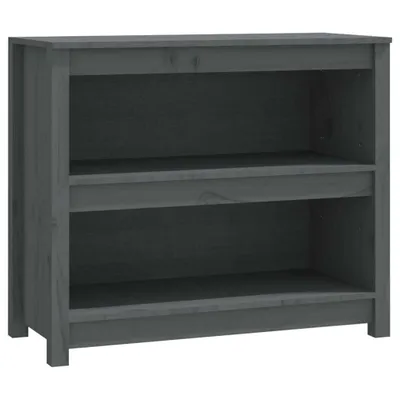 Obrázek produktu pro vidaXL Regál na knihy Grey 80x35x68 cm Masivní borovicové dřevo