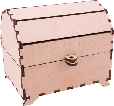 Produktbild von Holztruhe Bausatz – Piratentruhe aus einheimischer Buche