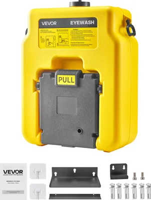 Produktbild von VEVOR Augendusche 53L, OSHA-e Augendusche zur Wand-/Flachmontage, Erste-Hilfe-Augendusche für Schulen, Labore, Fabriken, Gelb
