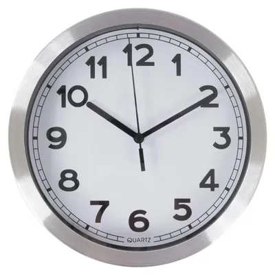 Produktbild von BURI Wanduhr 20cm Küchenuhr Wohnzimmeruhr Baduhr Uhr Quarz Quartz Uhrwerk Bahnhofsuhr