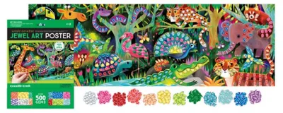 Produktbild von Crocodile Creek Bastelset Mosaikposter Dschungelparadies kreativ
