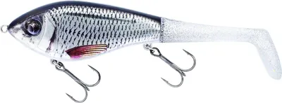 Produktbild von Westin Swim Tail - Jerkbait mit Gummischwanz, Farbe:Real Roach, Länge / Gewicht /Schwimmverhalten:12cm / 62g / Suspending