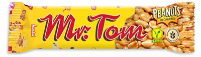 Obrázek produktu pro Arašídová tyčinka Mr Tom z pražených arašídů a karamelu 40g