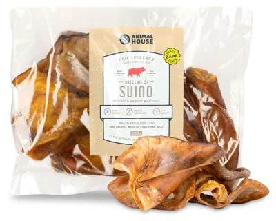 Productafbeelding van Animal House – Natuurlijke, rauwe (BARF) hondensnack met varkensoortjes, een eiwitrijke kauwsnack