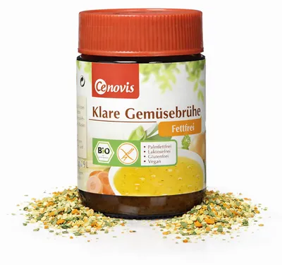 Zdjęcie produktu dla Przezroczysty bulion warzywny - beztłuszczowy 162g