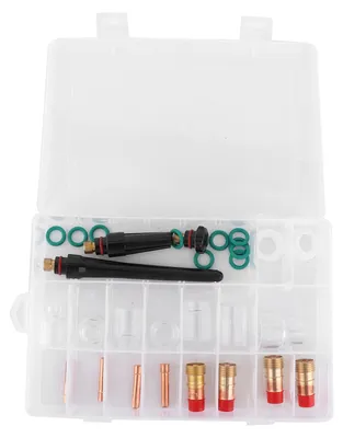 Image de Lot de 30 gobelets en verre, résistants à la chaleur, n° 4, 5, 6, 7, 8, 10, 12, accessoires pour torches de soudage TIG