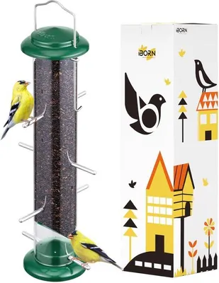 Obrázek produktu pro Kovový krmítko pro ptáky, 37,8 cm, zelené
