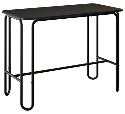 Obrázok produktu pre vidaXL Jedálenský stôl, 100 x 50 x 75 cm, drevotrieska, čierna, hranatý