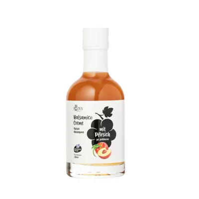Produktbild von Rizes Greece Balsamico-Creme mit Pfirsich (200 ml)