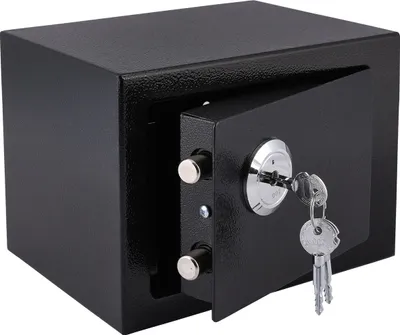 Produktbild von SEVICO Safe Möbeltresor Dokumententresor Geldschrank Tresor mit Schlüssel Wandtresor für Zuhause, Geschäft, Büro, Hotel 17x23x17cm F193-CZ