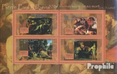 Produktbild von Briefmarken Guinea 2010 Mi 7952-7955 Kleinbogen (kompl. Ausgabe) postfrisch Pierre-Paul Rubens