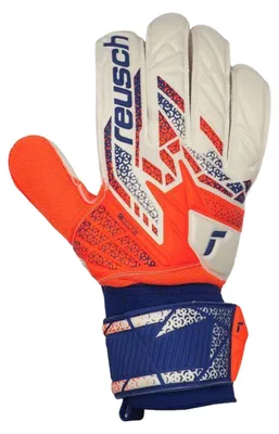 Immagine prodotto di Reusch - Guanti da portiere "Attrakt Solid" da uomo PP10431 (9,5) (bianco/arancione)