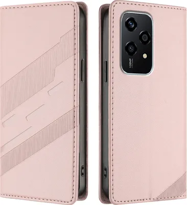 HAOYE Leather Folio Cover per Huawei Honor X7a Cover, PU + TPU Leather